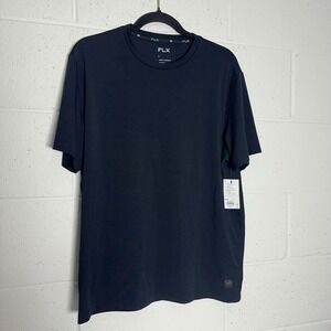 FLX Urban Commuter Navy Blue Performance T-Shirt Mens Large NWT UPF 50+ Stretch
